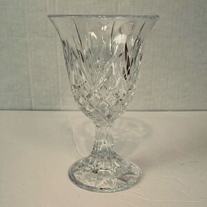 Lead Crystal Goblet By DePlomb   EUC